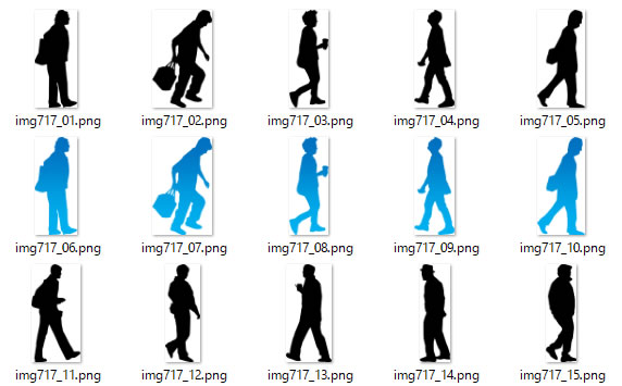 歩いている男性のシルエット 画像 フリー素材 無料素材のdigipot