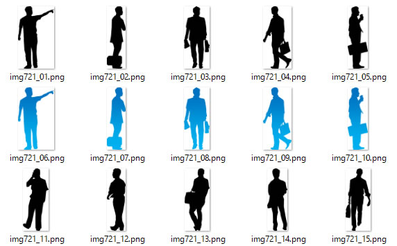 ビジネスマンのシルエット Png形式画像 フリー素材 無料素材のdigipot