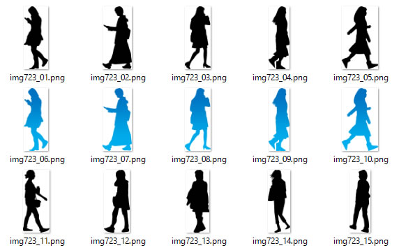 歩いている女性のシルエット Png形式画像 フリー素材 無料素材のdigipot