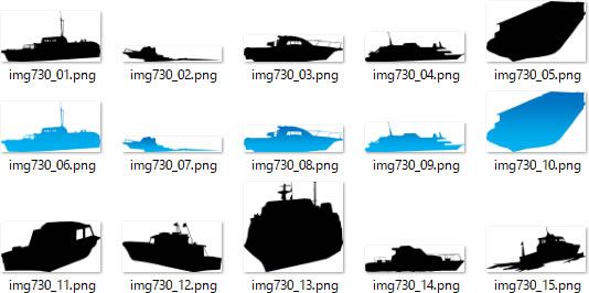 船 船舶 小型艇のシルエット 画像 フリー素材 無料素材のdigipot
