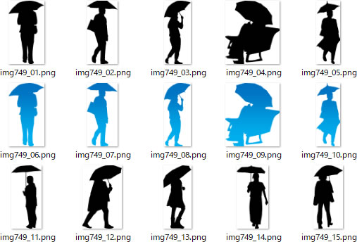 傘をさす人 持つ人のシルエット 画像 ページ 2 フリー素材 無料素材のdigipot