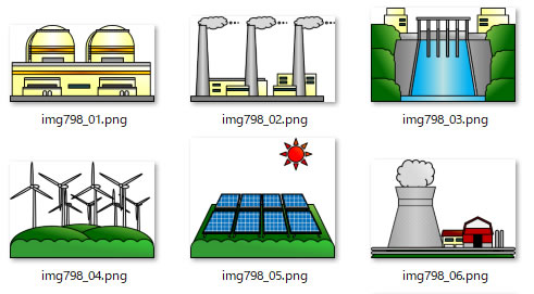発電所のイラスト 画像 フリー素材 無料素材のdigipot