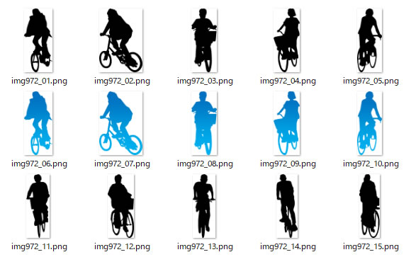 自転車に乗る人のシルエット 画像 ページ 5 フリー素材 無料素材のdigipot