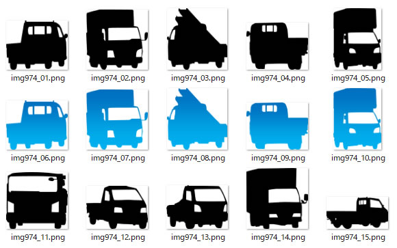 トラックのシルエット Png形式画像 フリー素材 無料素材のdigipot