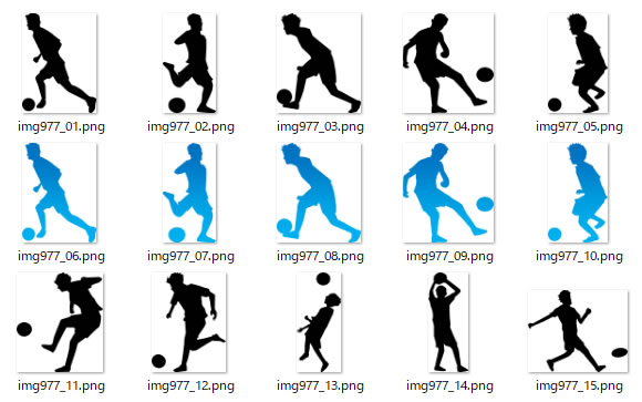 サッカーのシルエット 画像 フリー素材 無料素材のdigipot