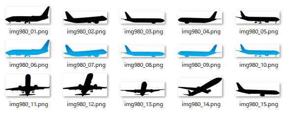 飛行機のシルエット Png形式画像 フリー素材 無料素材のdigipot