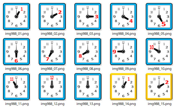 アナログ時計と時間別のイラスト 画像 フリー素材 無料素材のdigipot