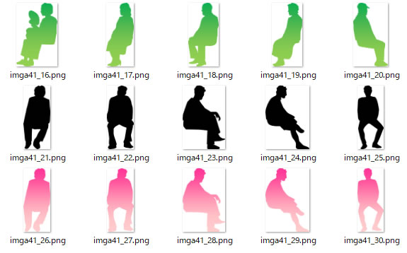 イスに座っている人のシルエット 画像 フリー素材 無料素材のdigipot