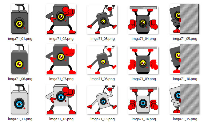 キャラクター風監視カメラのイラスト Png形式画像 フリー素材 無料素材のdigipot