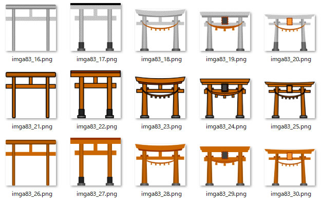 鳥居のイラスト Png形式画像 フリー素材 無料素材のdigipot