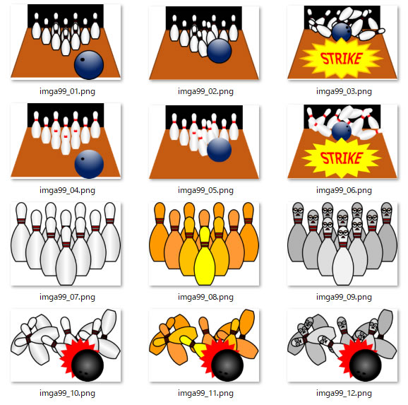 ボーリングのイラスト Png形式画像 フリー素材 無料素材のdigipot
