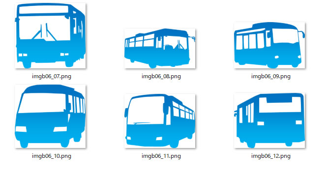 バスのシルエット Png形式画像 フリー素材 無料素材のdigipot