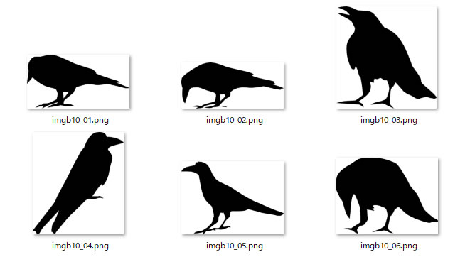 カラスのシルエット Png形式画像 フリー素材 無料素材のdigipot