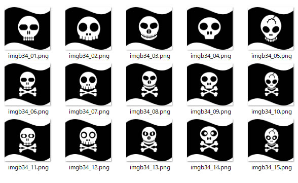 海賊旗のイラスト Png形式画像 フリー素材 無料素材のdigipot