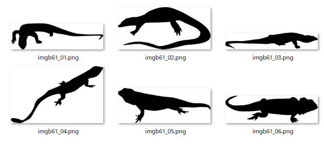 トカゲのシルエット 画像 フリー素材 無料素材のdigipot