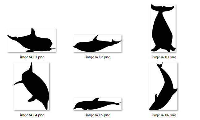 イルカのシルエット イラスト画像 フリー素材 無料素材のdigipot