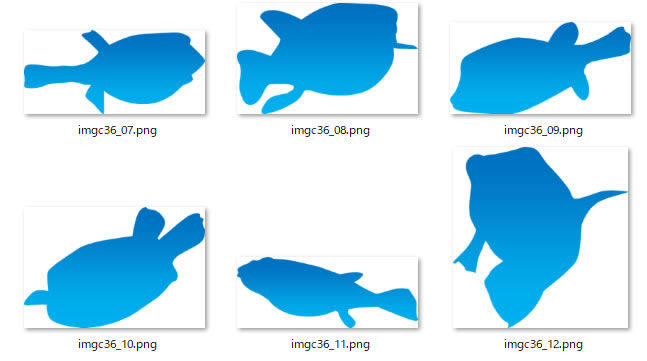 フグのシルエット イラスト画像 フリー素材 無料素材のdigipot