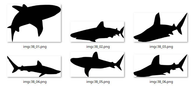 サメのシルエット イラスト画像 フリー素材 無料素材のdigipot