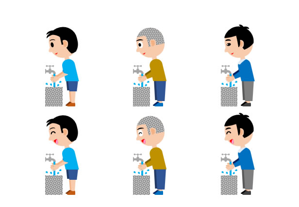 手洗いする男の子イラスト 画像 フリー素材 無料素材のdigipot