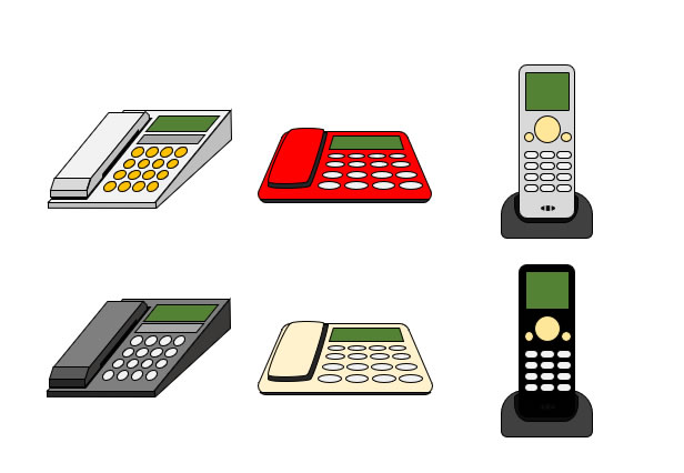 電話機 ビジネスフォンのイラスト Png形式画像 フリー素材 無料素材のdigipot