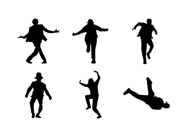 ダンスする男性のシルエット Png形式画像 フリー素材 無料素材のdigipot