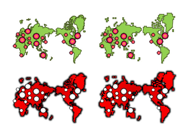 世界にウイルスが蔓延するイメージのイラスト 画像 フリー素材 無料素材のdigipot