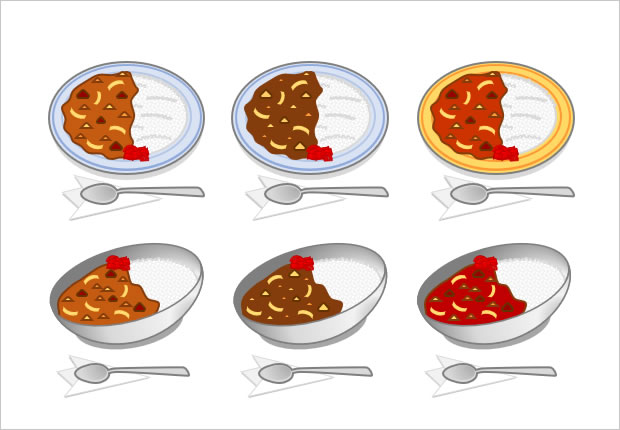 カレーライスのイラスト Png形式画像 フリー素材 無料素材のdigipot