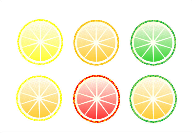 輪切りの柑橘系果物のイラスト 画像 フリー素材 無料素材のdigipot