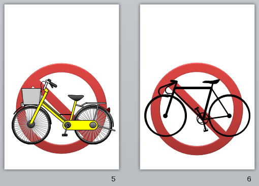 駐輪禁止の貼り紙画像