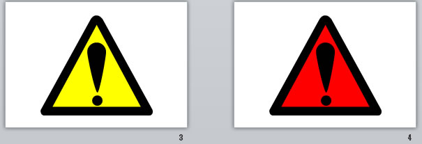 開口部注意の貼り紙画像