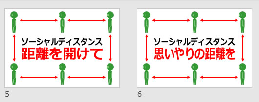 ソーシャルディスタンスの貼り紙 パワーポイント フリー素材 無料素材のdigipot
