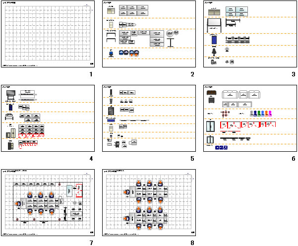 社内レイアウト作成シート パワーポイント フリー素材 無料素材のdigipot