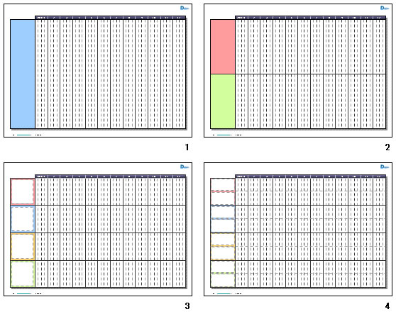 A3スケジュール表 1ページ1年タイプ パワーポイント フリー素材 無料素材のdigipot