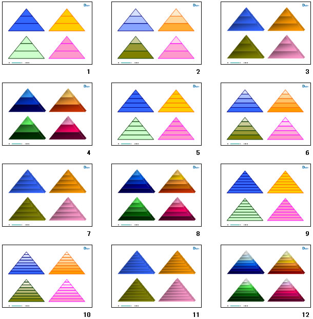 ピラミッド図テンプレート画像2