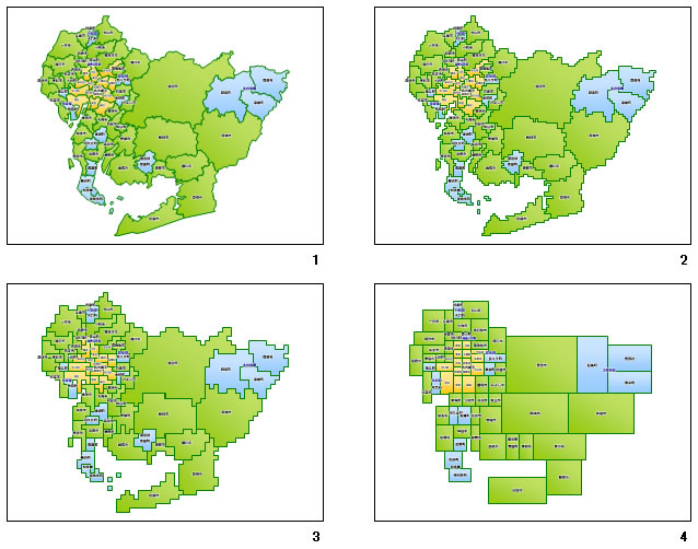 愛知県の地図画像