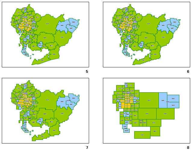 愛知県の地図画像