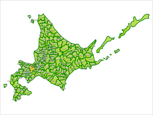 北海道の地図画像