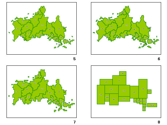 山口県の地図画像