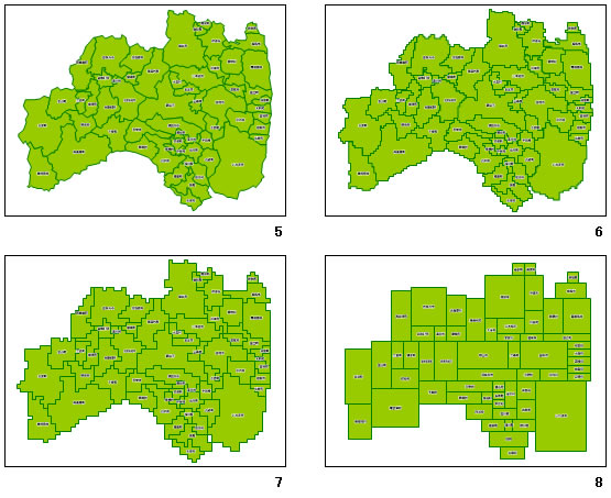 福島県の地図画像