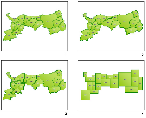 鳥取県の地図画像