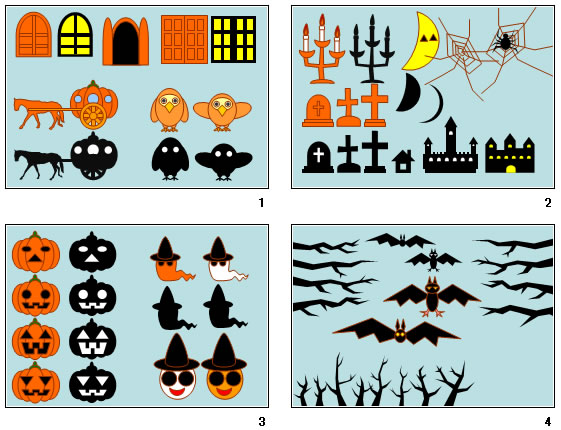 ハロウィンポップ素材2