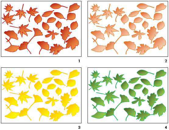 落ち葉のイラスト画像2