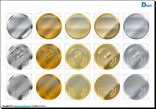 メダルのイラスト画像4