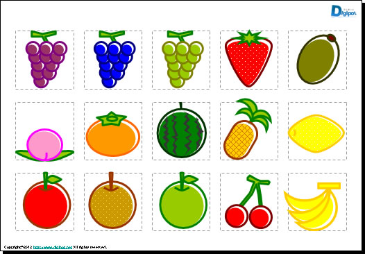 シンプルな野菜と果物のイラスト画像3