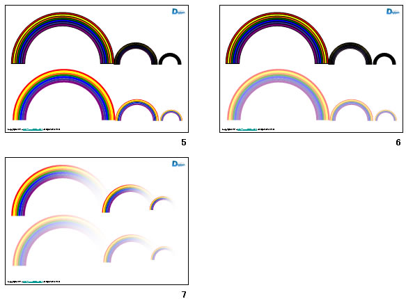 虹のイラスト画像2