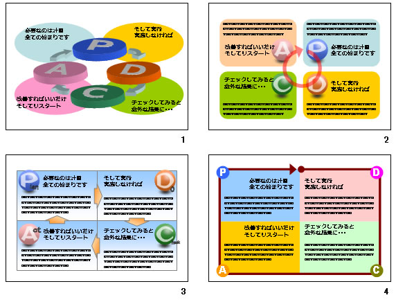 PDCAサイクル図テンプレート画像2