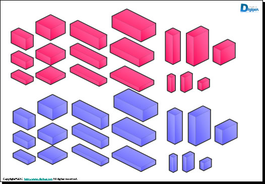 立体図形パーツ素材 パワーポイント フリー素材 無料素材のdigipot