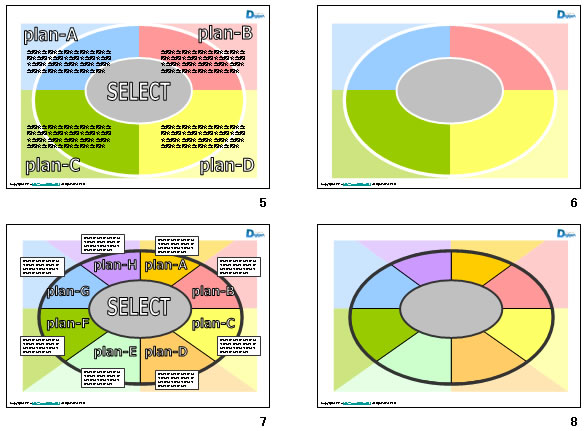 ドーナツ図作成テンプレート画像3