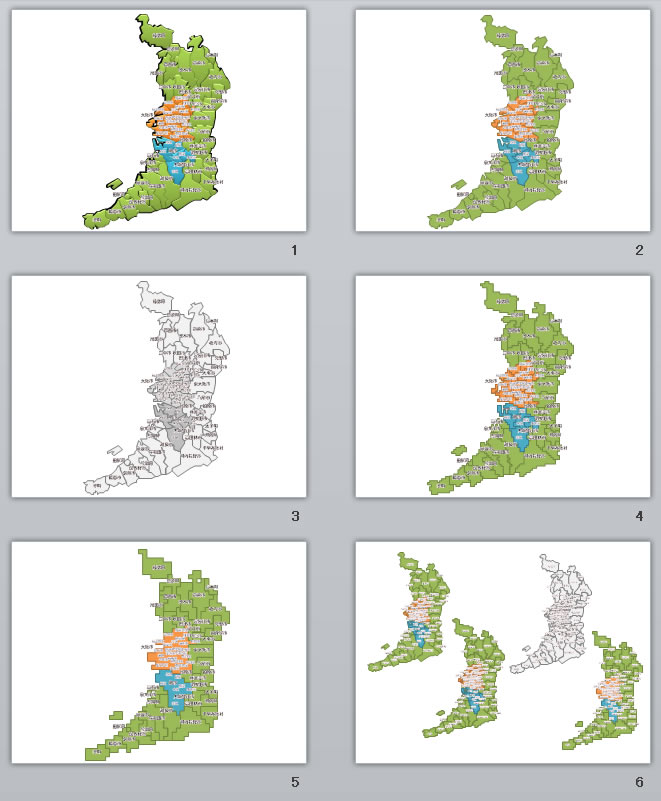 大阪府地図2 パワーポイント フリー素材 無料素材のdigipot