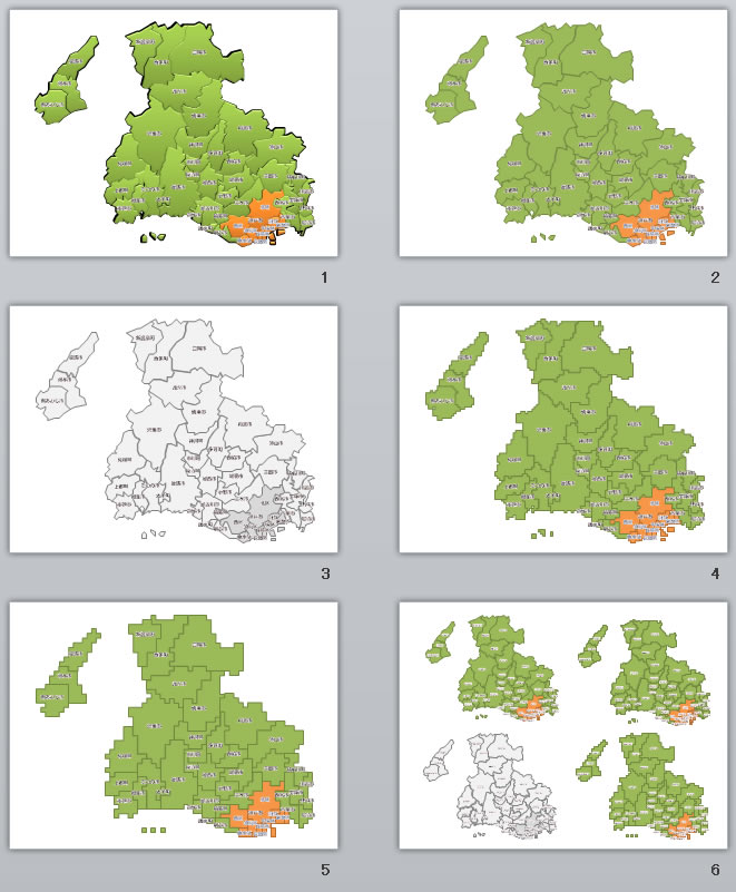 兵庫県地図2 パワーポイント フリー素材 無料素材のdigipot